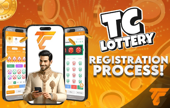 Person using TC Lottery app on a smartphone, selecting numbers for a lottery draw